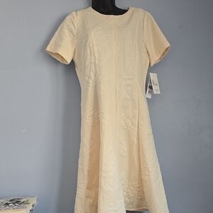 Julia Jordan Frolal Jacquard Fit&Flate Dtess